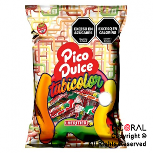 CARAMELO PICO DULCE TUBICOLOR MASTICABLE X 500GR x 1